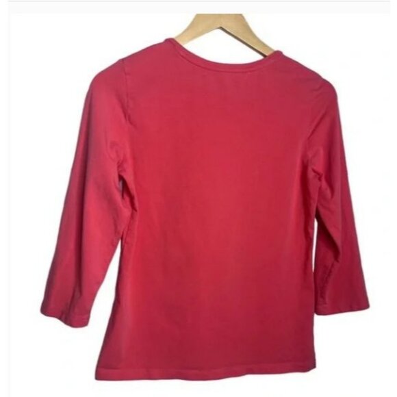 Chico's Ultimate Tee, Women's Long-Sleeve Top Size 0 Pima Cotton Blend - Picture 3 of 8